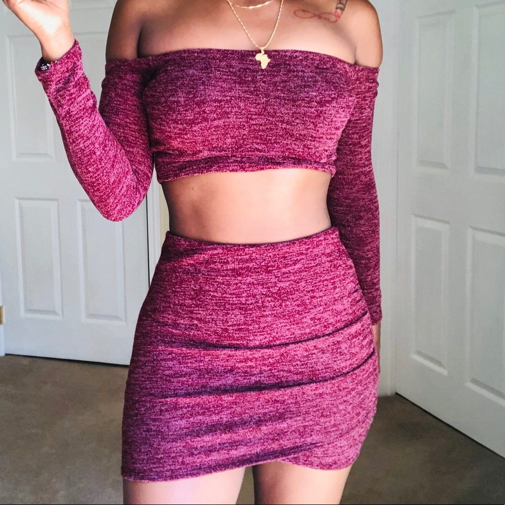 FASHION NOVA SKIRT SET SMALL MATCHING SET